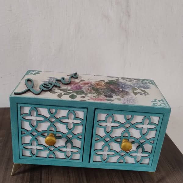 Mini cômoda azul